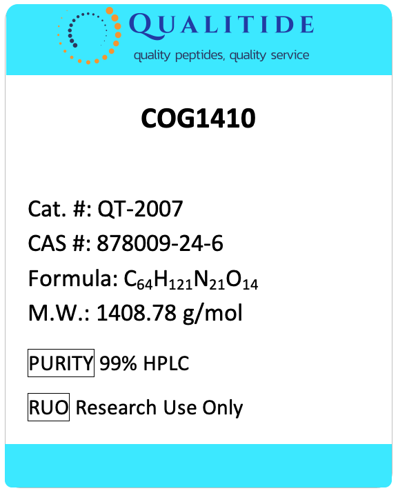 COG1410, ApoE Mimetic Peptide