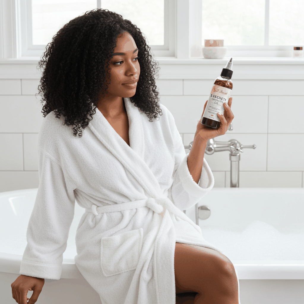 S-Secrets Scalp Stimulator Hair Growth Oil 2oz - Herbal Biotin & Essential Oils for All Hair Types