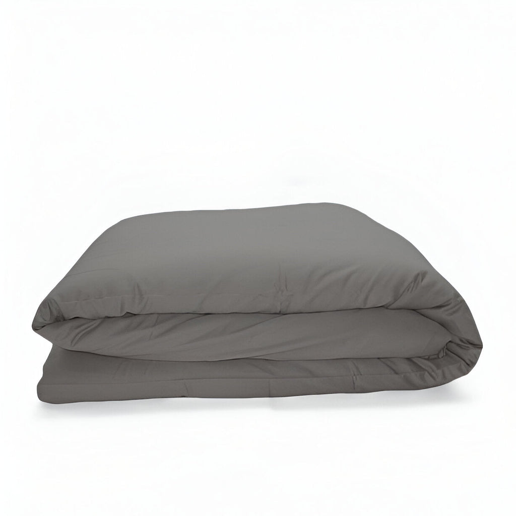 400TC Sateen Solid Cotton Round Duvet Cover Set