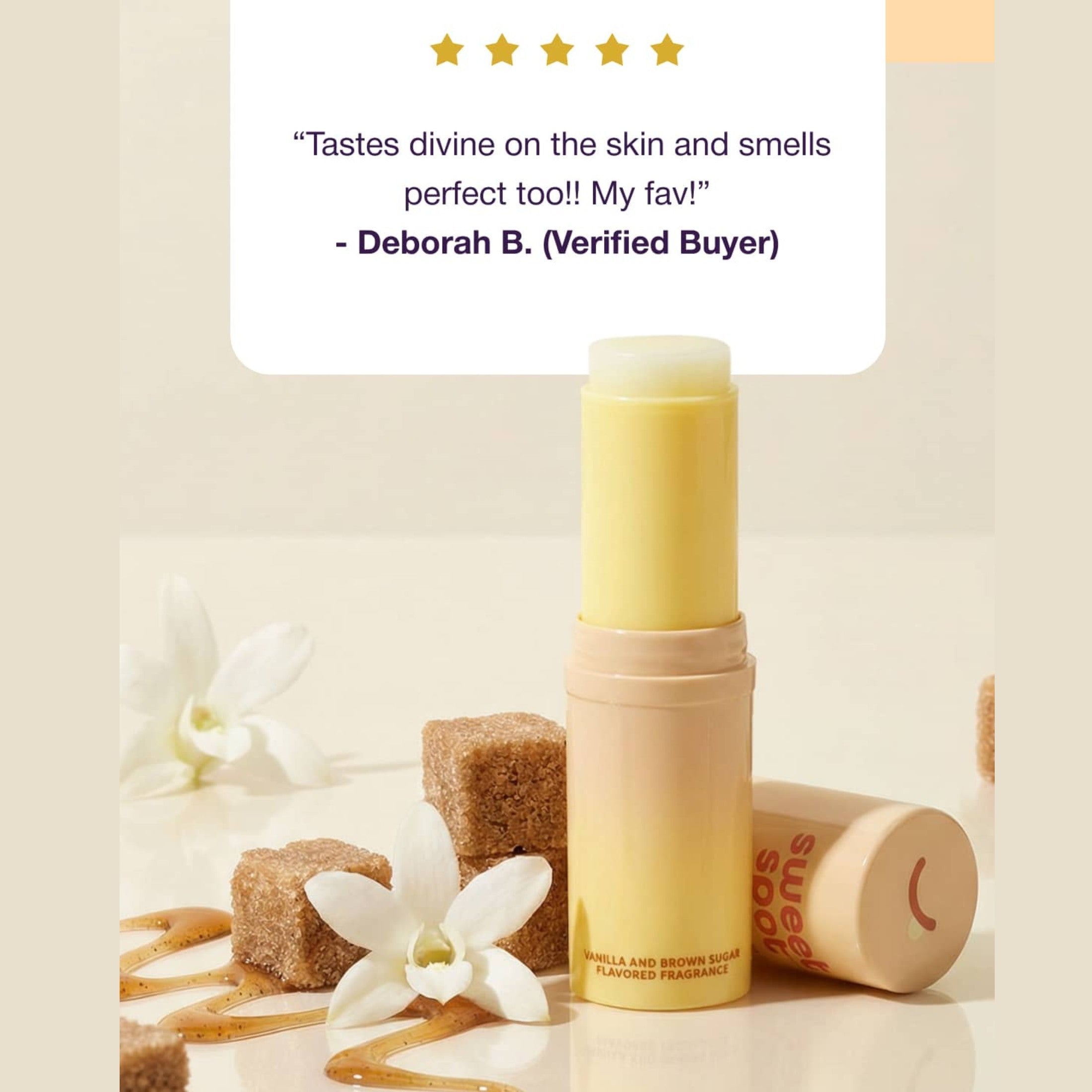 Golden Vanilla Flavored Solid Fragrance Stick Fragrance