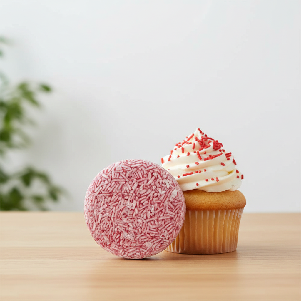 Raspberry Cupcake Shampoo Bar