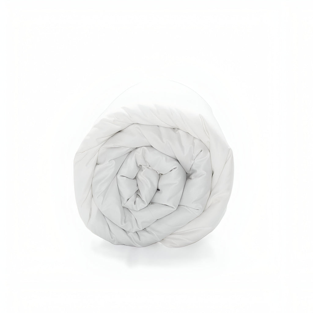 400TC Sateen Solid Cotton Round Duvet Cover Set